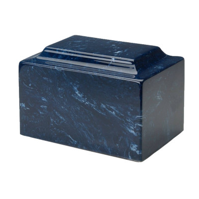 Navy Synthetic Marble Urn