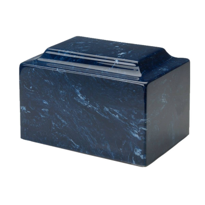 Navy Synthetic Marble Urn